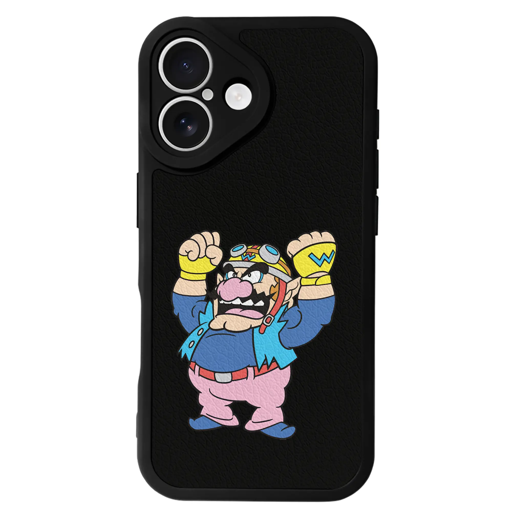 マリオ グッズ ワリオ - IPhone 16シリーズ対応 ・ シリコンスマホケース ・ レザー調 ・ 高精度フィット ・ 耐衝撃 ・ ワイヤレス充電対応 ・ 精密カット